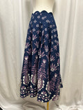 Farm Rio Scalloped Waist Floral Maxi Skirt