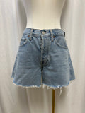 Agolde Distressed Hem Jean Short