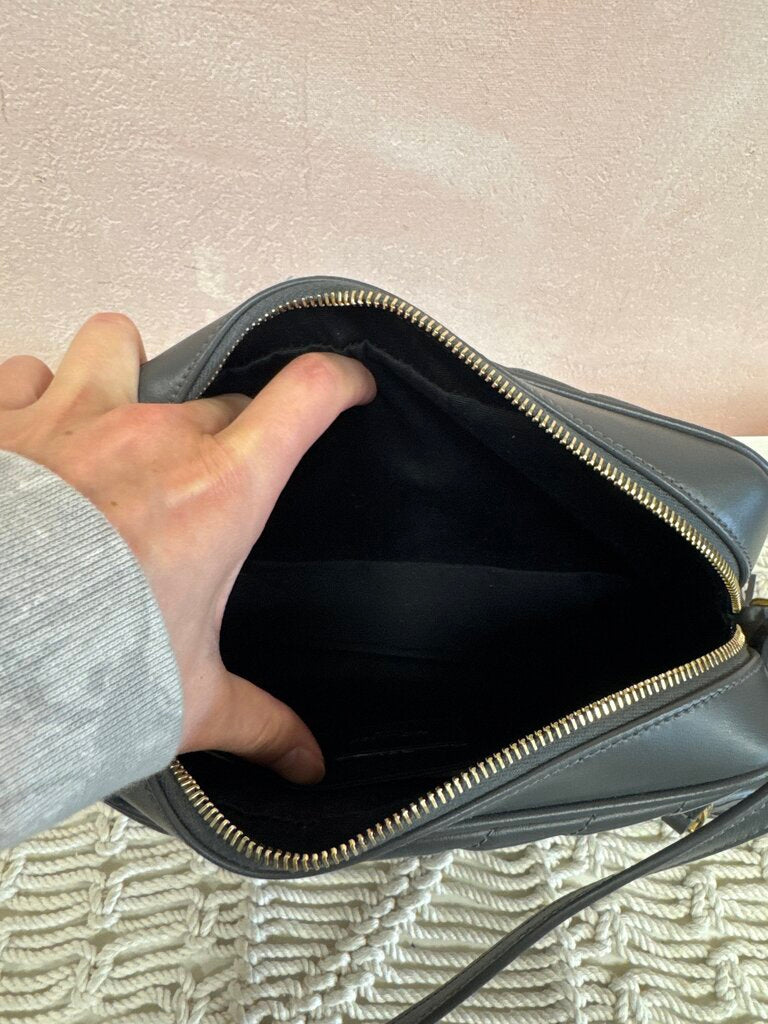 YSL Chevron Lou Camera Bag Medium w/ Box and Dustbag