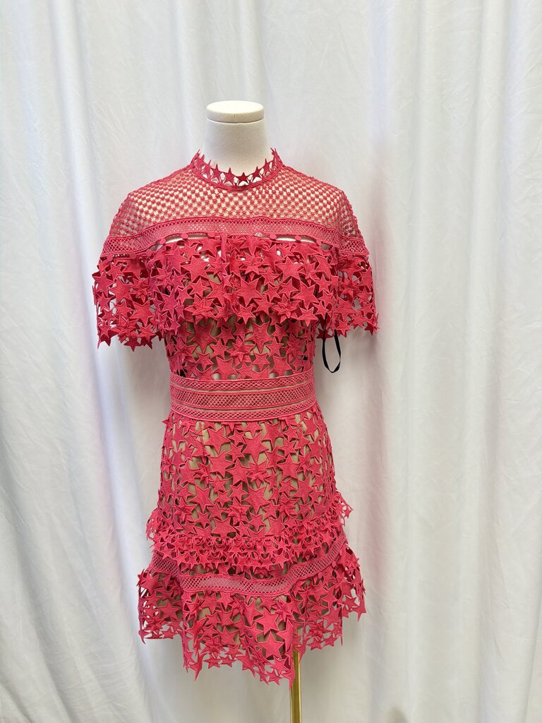 Self-Portrait High Neck Star Mini Dress NWT (Est. Retail $530)