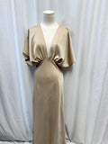 BHLDN Deep V Flutter Sleeve Maxi Dress NWT (Originally $228)