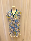 Poupette St. Barth Sleeveless Abstract Print Mini Dress
