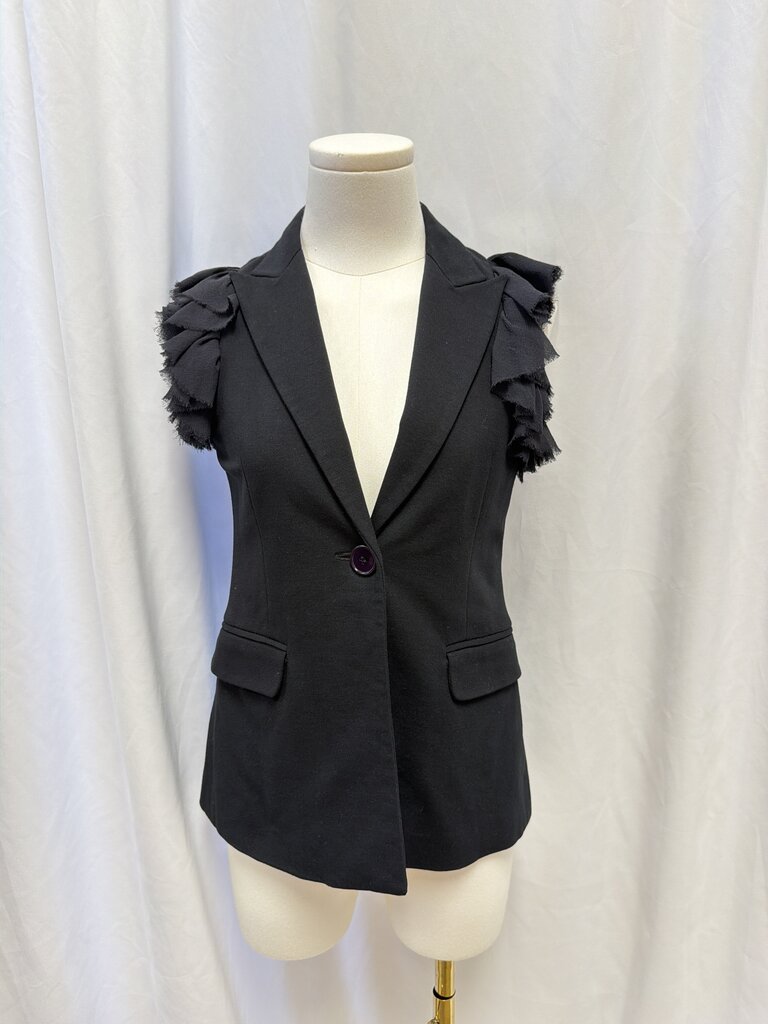 Theory Ruffle Sleeve Vest