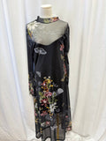 AllSaints Sheer Overlay Maxi Dress NWT