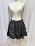 Sandro Linen Blend Drawstring Mini Skirt