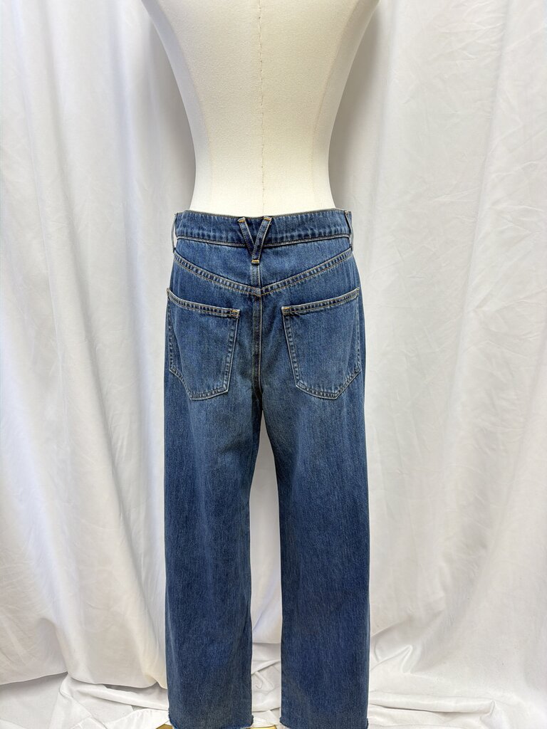 Veronica Beard Dark Wash Wide Leg Jean