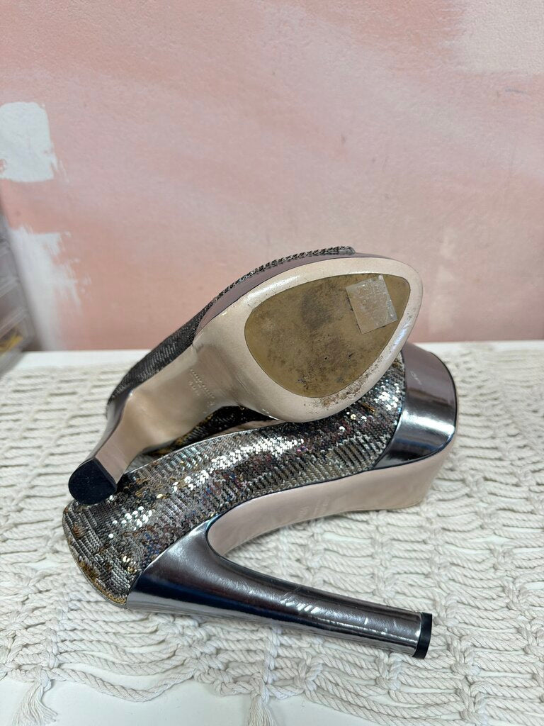 Miu Miu Sequin Platform Pumps