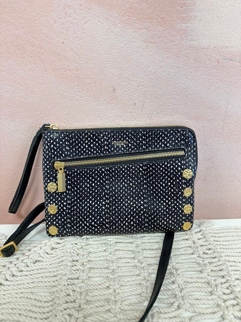 Hammitt Leather Speckled Wristlet w/ Crossbody Strap