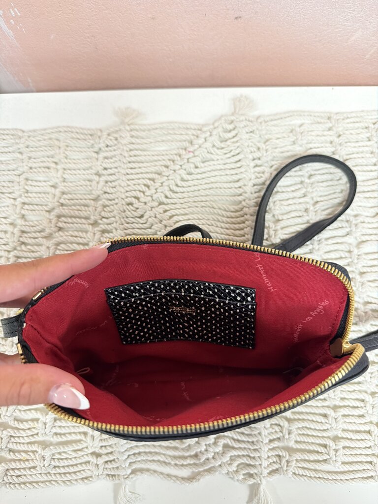 Hammitt Leather Speckled Wristlet w/ Crossbody Strap