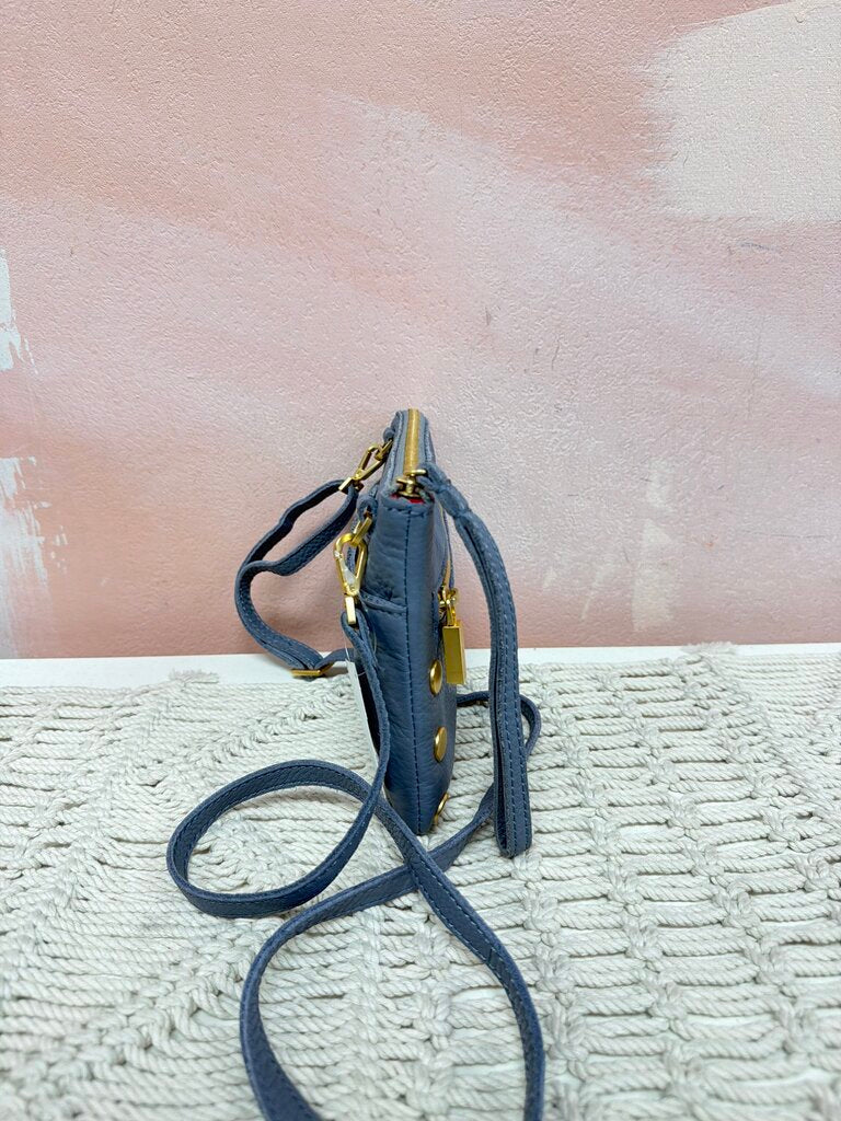 Hammitt Leather Wristlet w/ Crossbody Strap and Dustbag