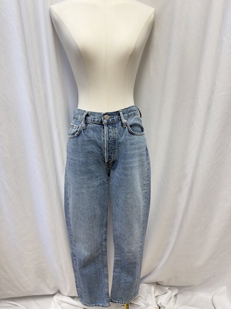 Agolde Light Wash Straight Leg Jean