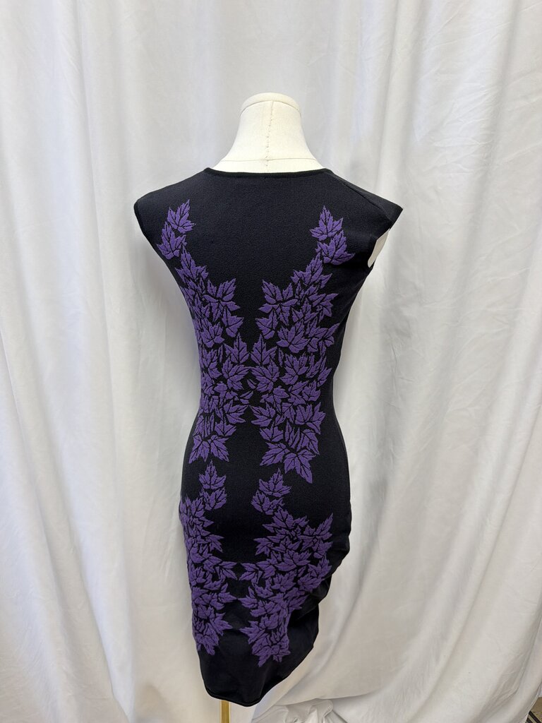 McQueen Bodycon Ivy Print Dress