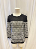 Red Valentino Floral Print Scoop Neck Knit Top