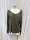 Rails Long Sleeve Animal Print Top
