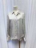 Frame Pinstripe Button Up Long Sleeve