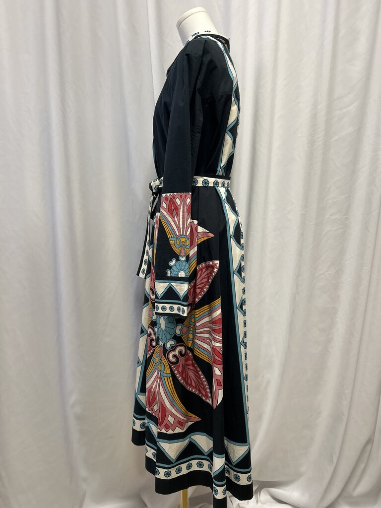 La Double J Cotton Printed Long Sleeve Dress