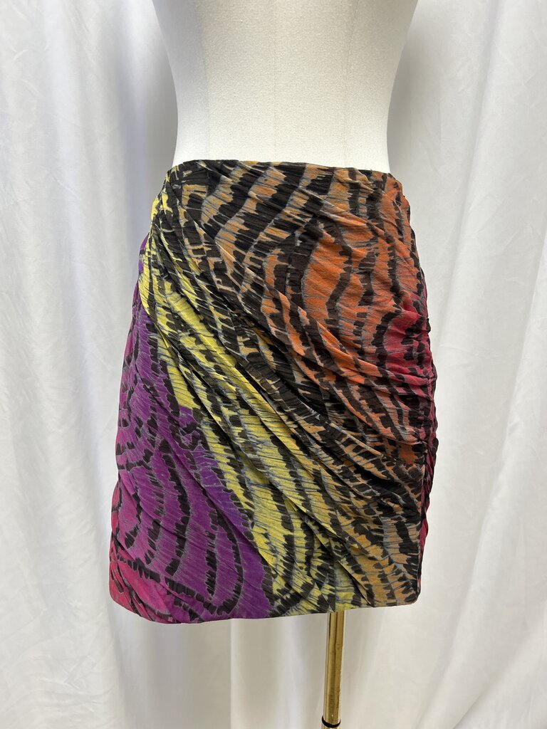 Diane von Furstenberg Printed Silk Mini Skirt