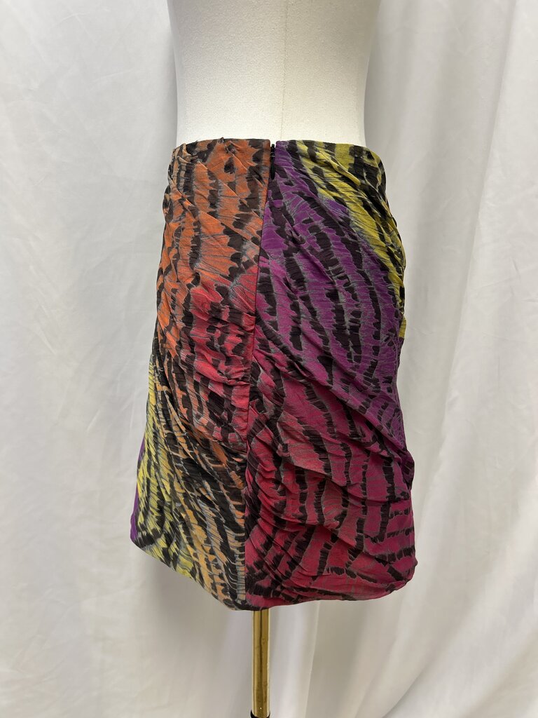 Diane von Furstenberg Printed Silk Mini Skirt