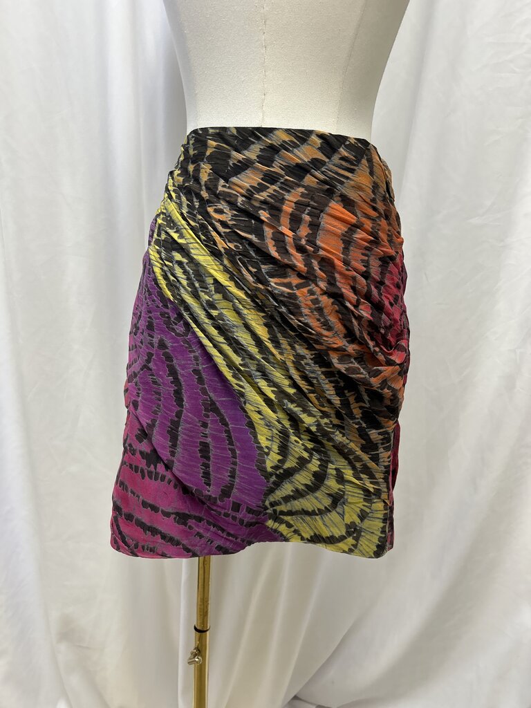 Diane von Furstenberg Printed Silk Mini Skirt