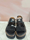 Ganni Platform Embellished Sandal (As Is; missing 2 crystals)