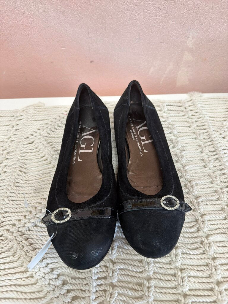 AGL Suede Cap Toe Flat