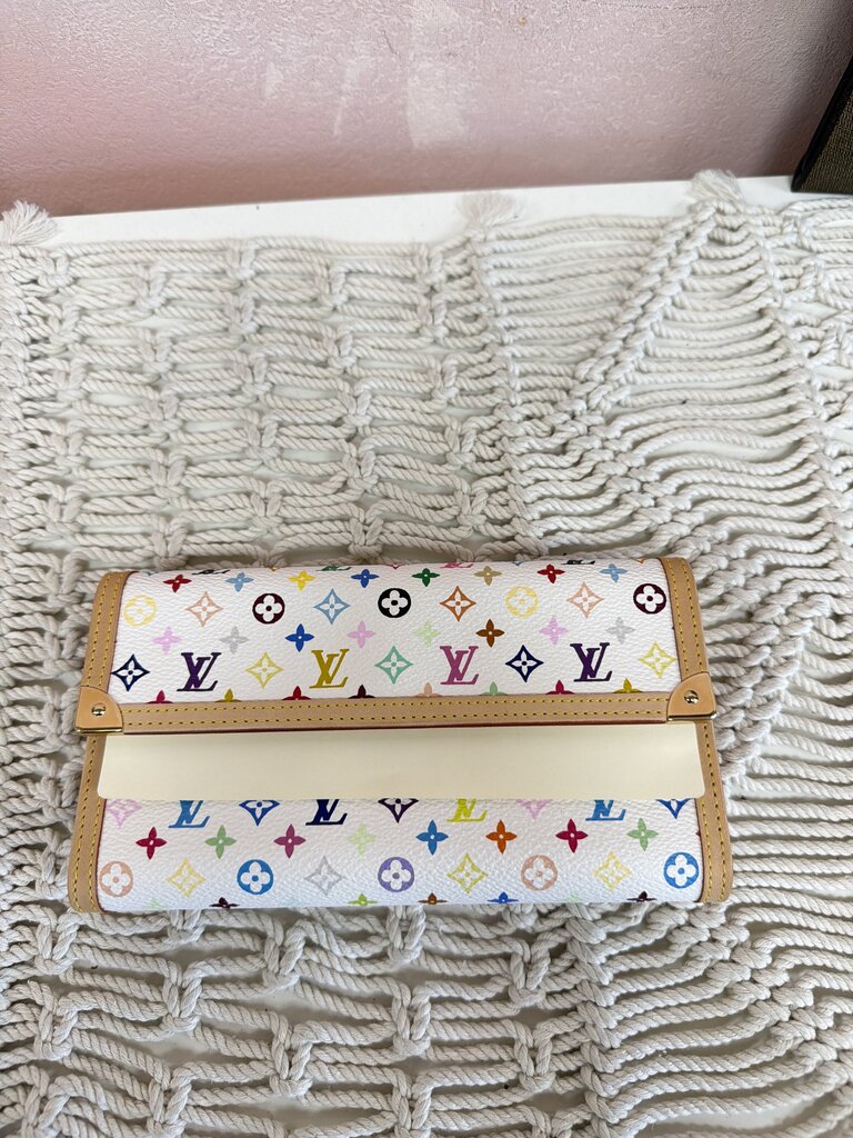 Louis Vuitton Multicolor Porte Tresor International Wallet w/ Box and Dustbag NWT (Rare Find)