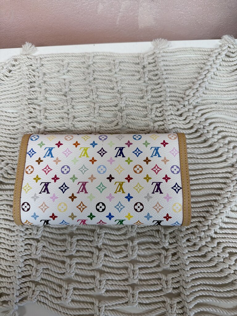 Louis Vuitton Multicolor Porte Tresor International Wallet w/ Box and Dustbag NWT (Rare Find)