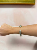Lagos Two Tone Hinged Pearl Cuff