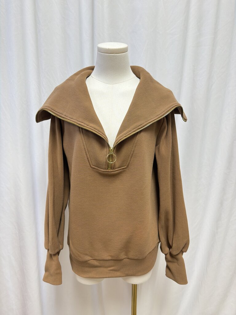 Varley Ribbed Quarter Zip
