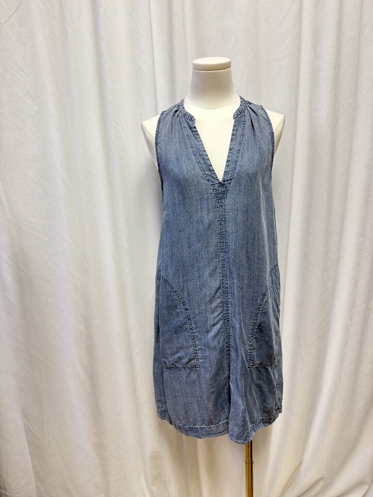 Splendid Chambray V-Neck Dress