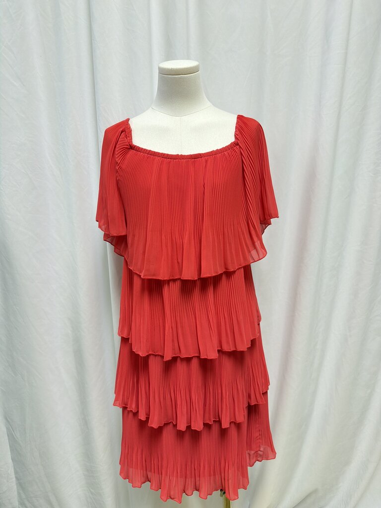 Frank Lyman Pleated Tiered Dress