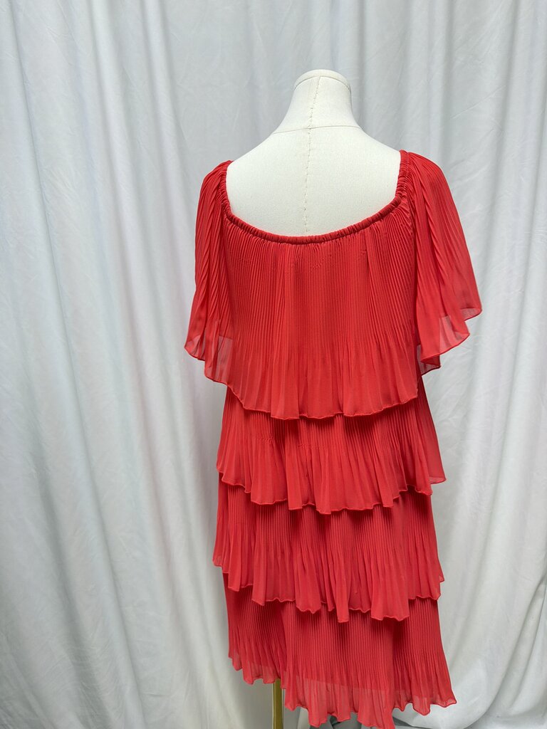 Frank Lyman Pleated Tiered Dress