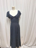 Reformation Polka Dot Short Sleeve Maxi Dress