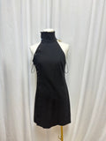 Ralph Lauren Button Detail Halter Mini Dress