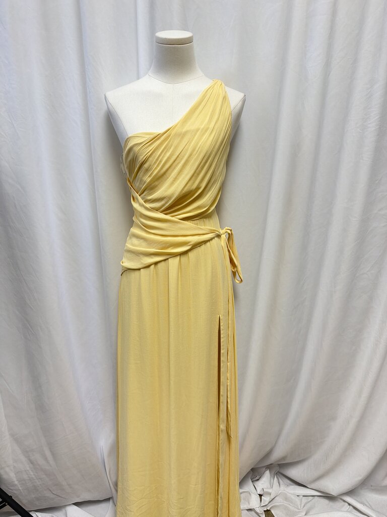 Lovers + Friends One Shoulder Wrap Maxi Dress
