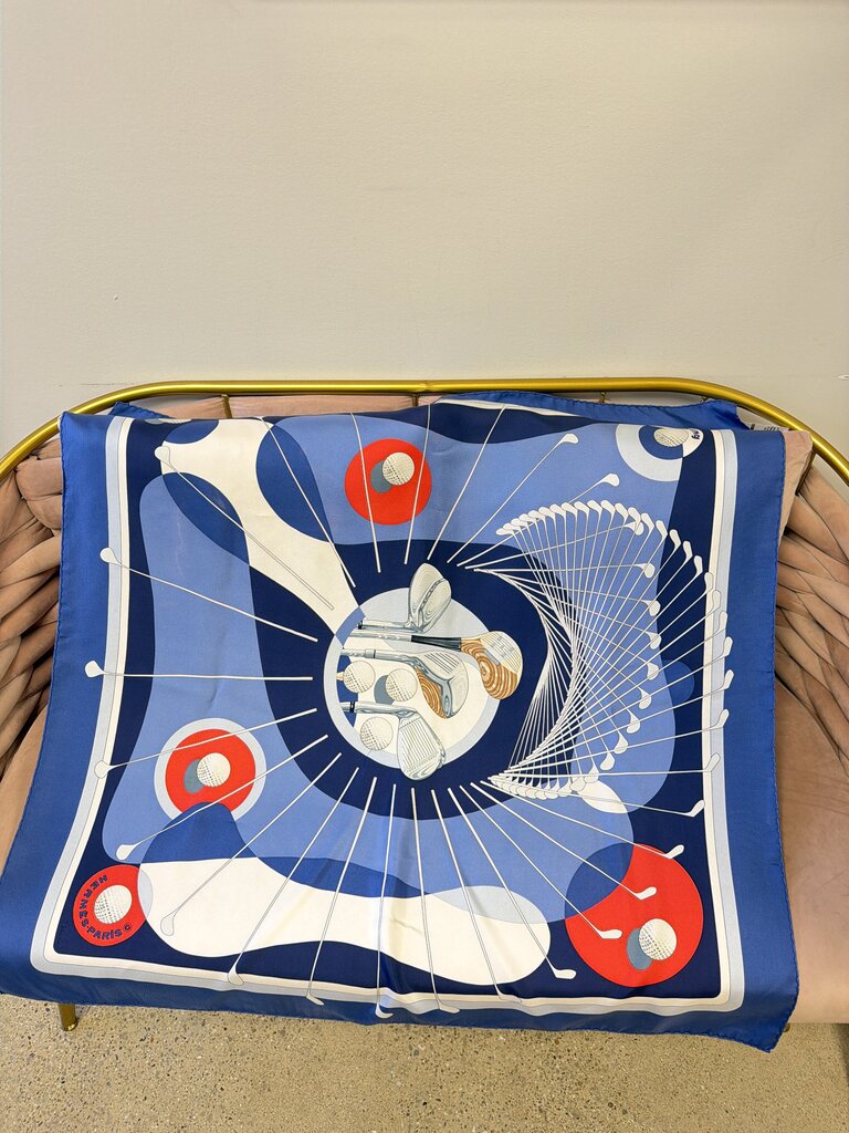 Hermes "Swing" Silk Scarf by Julia Abadie (As Is)