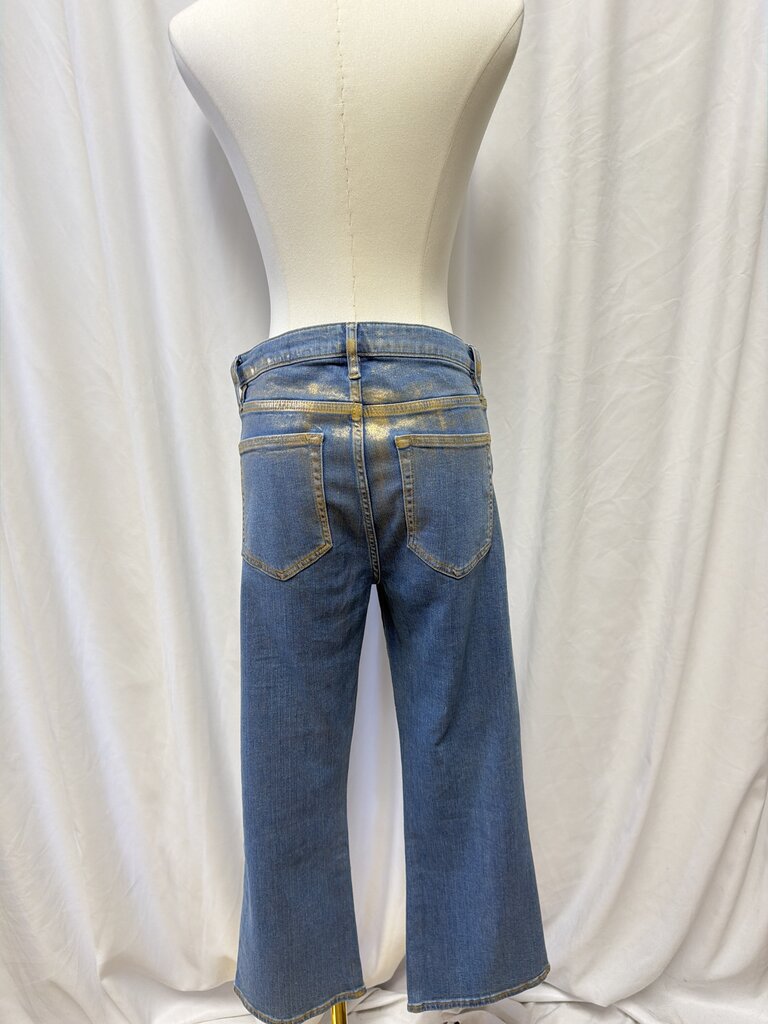 Frame Boot Cut Metallic Jean