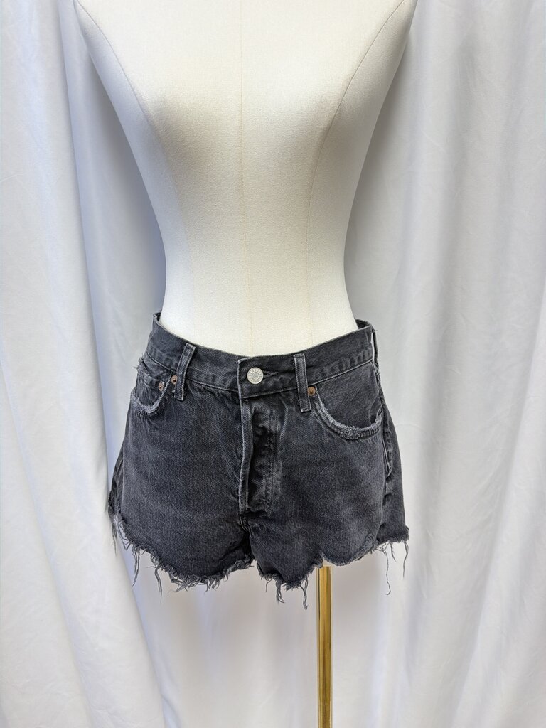 AGOLDE Distressed Mini Jean Short