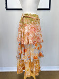 Zimmermann Floral Print Tiered Maxi Skirt