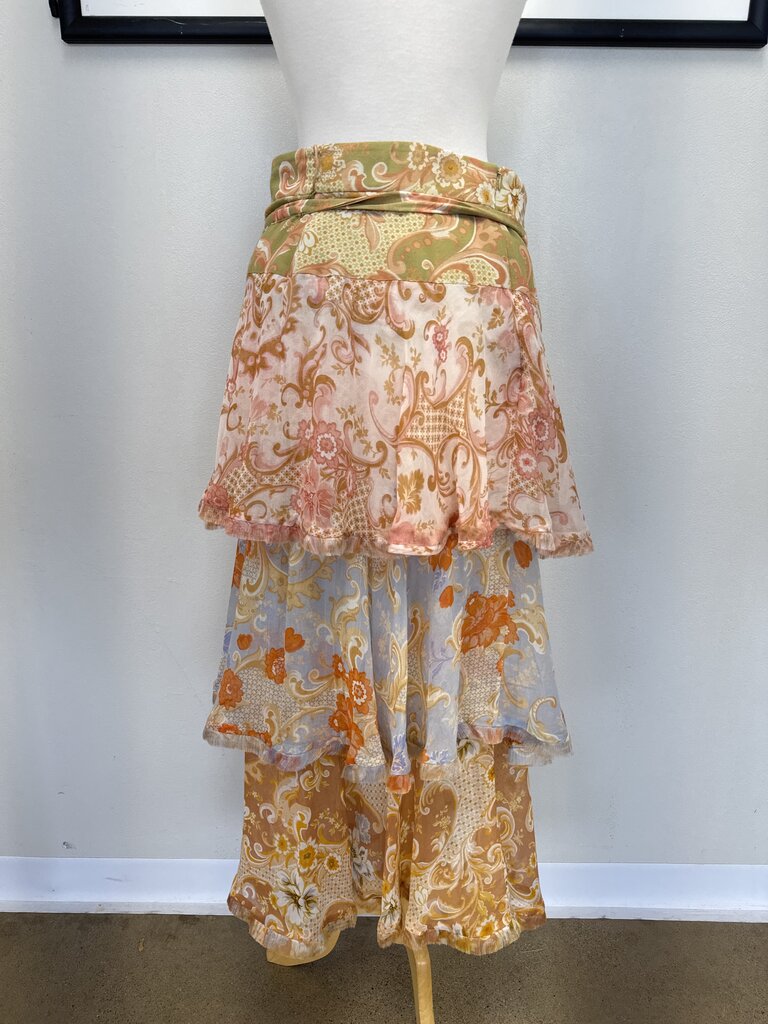 Zimmermann Floral Print Tiered Maxi Skirt