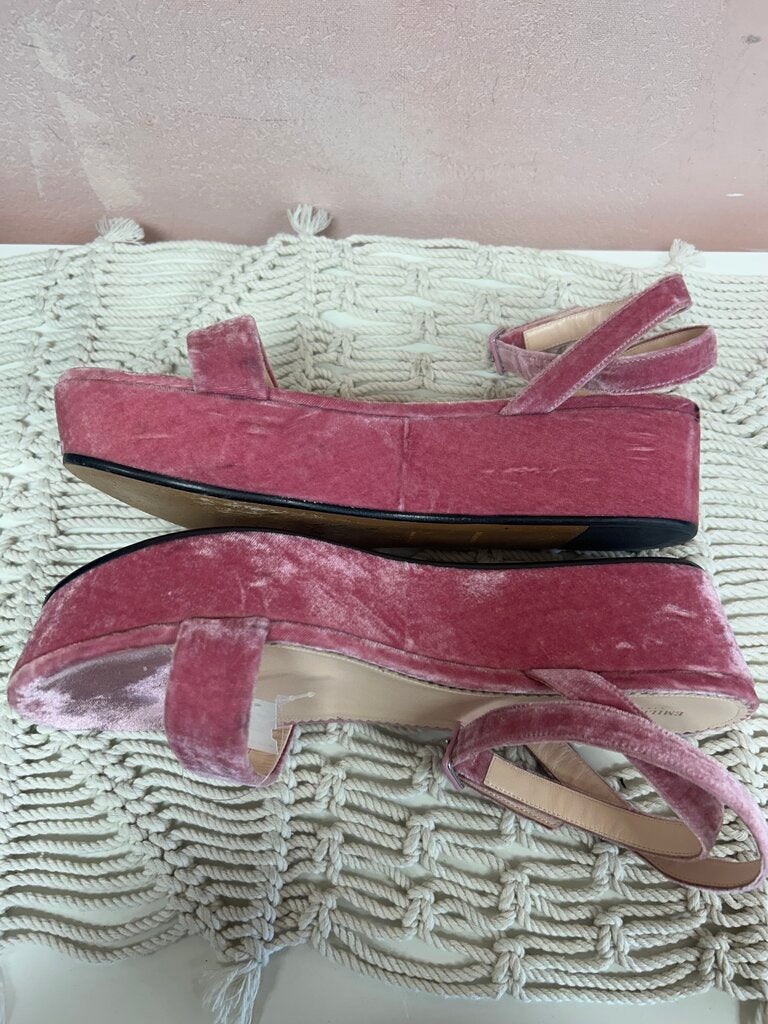 Pucci Crushed Velvet Platform Sandal