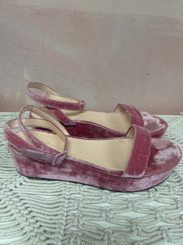 Pucci Crushed Velvet Platform Sandal