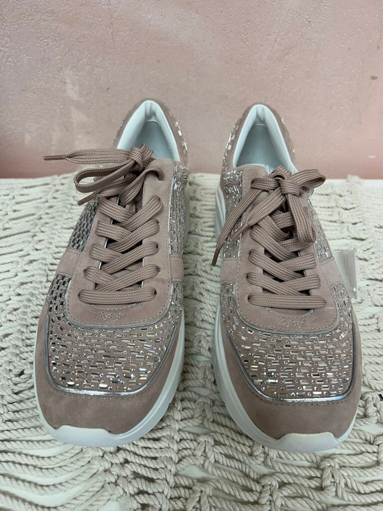Stuart Weitzman Crystal Platform Sneaker NWT