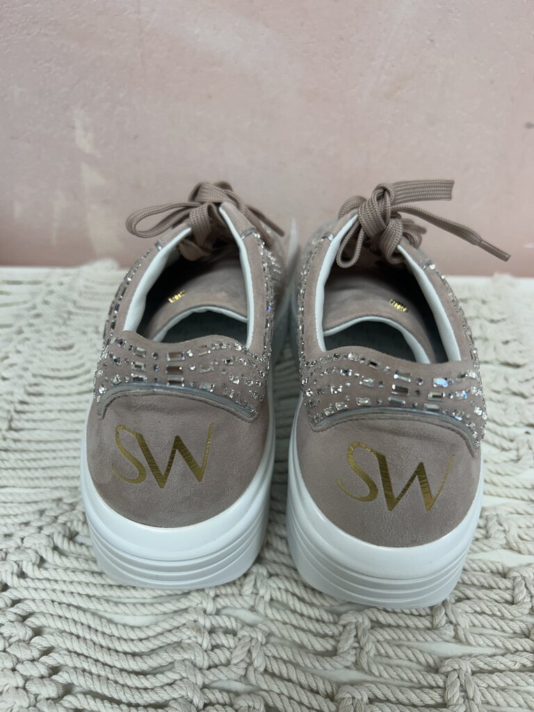 Stuart Weitzman Crystal Platform Sneaker NWT