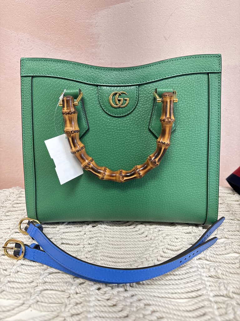 Gucci Diana Baboo Top Handle Bag w/ Dustbag and Several Straps