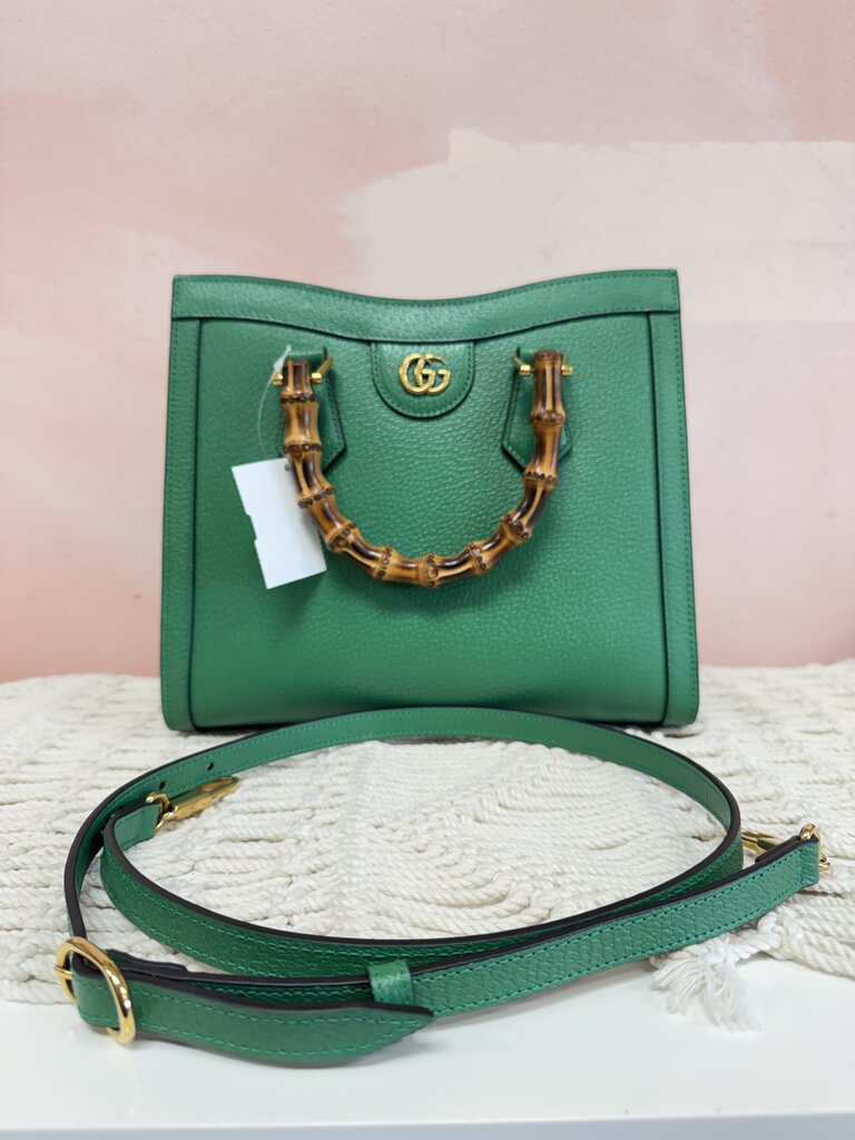Gucci Diana Baboo Top Handle Bag w/ Dustbag and Several Straps