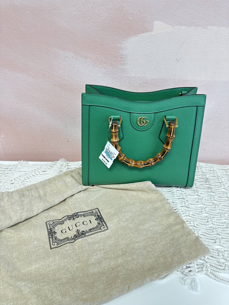 Gucci Diana Baboo Top Handle Bag w/ Dustbag and Several Straps