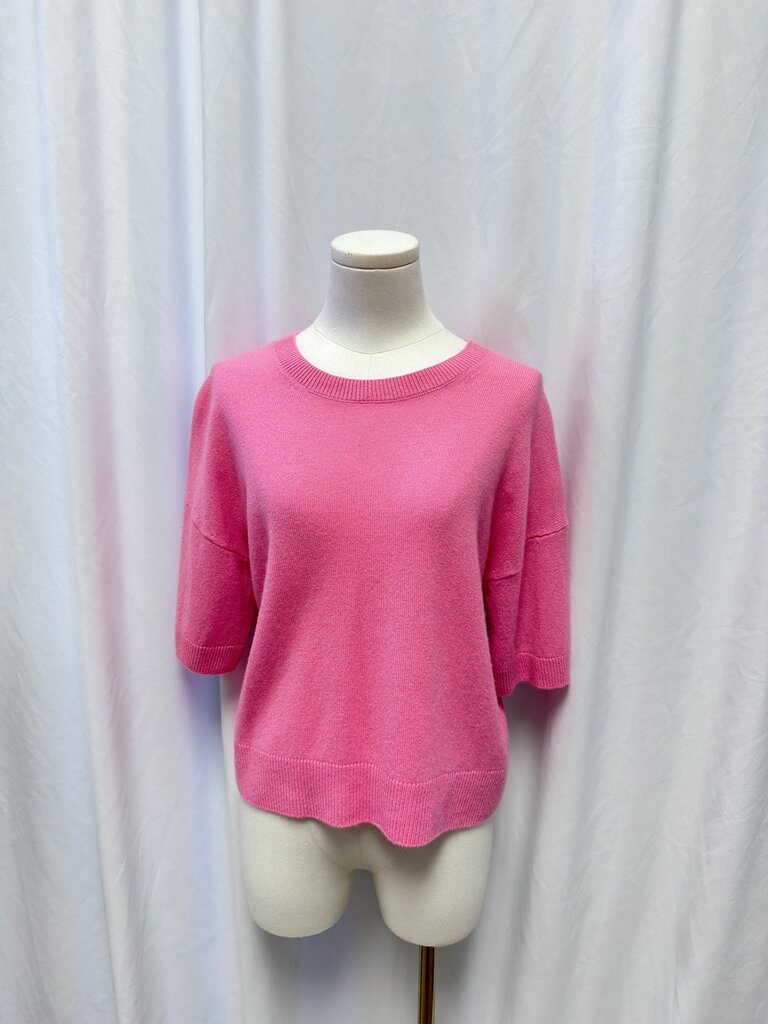 Me + Em Short Sleeve Cashmere Sweater