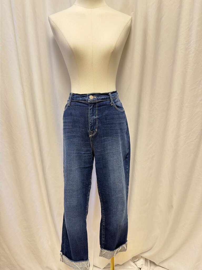 L'Agence Dark Wash Cuffed Jean