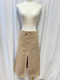 Dolce & Gabbana Corduroy Front Vent Knee Length Skirt